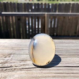 Sterling silver Montana agate ring